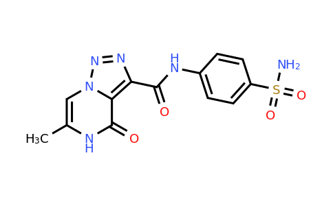 1396630-15-1 | 6-Methyl-4-oxo-N-(4-sulfamoylphenyl)-4,5-dihydro-[1,2,3]triazolo[1,5-a]pyrazine-3-carboxamide