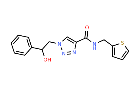 1396677-90-9 | 1-(2-Hydroxy-2-phenylethyl)-N-(thiophen-2-ylmethyl)-1H-1,2,3-triazole-4-carboxamide