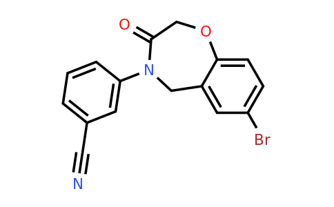 1396808-72-2 | 3-(7-Bromo-3-oxo-2,3-dihydrobenzo[f][1,4]oxazepin-4(5H)-yl)benzonitrile