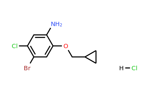 4-Bromo-5-chloro-2-(cyclopropylmethoxy)aniline HCl