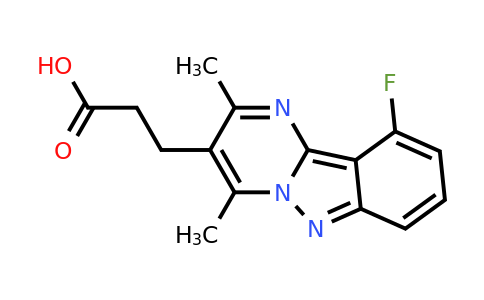 1401319-37-6 | 3-(10-Fluoro-2,4-dimethylpyrimido[1,2-b]indazol-3-yl)propanoic acid