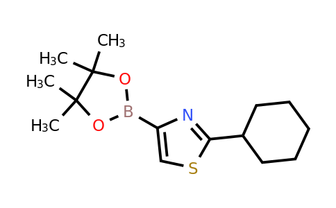 1402166-61-3 | 2-Cyclohexyl-4-(4,4,5,5-tetramethyl-1,3,2-dioxaborolan-2-yl)thiazole