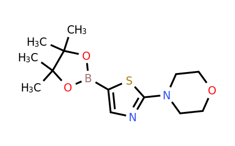 1402172-49-9 | 4-(5-(4,4,5,5-Tetramethyl-1,3,2-dioxaborolan-2-yl)thiazol-2-yl)morpholine