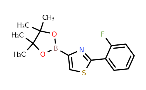 1402174-42-8 | 2-(2-Fluorophenyl)-4-(4,4,5,5-tetramethyl-1,3,2-dioxaborolan-2-yl)thiazole