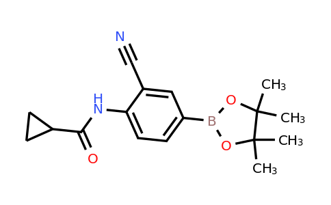 1403248-60-1 | (2-Cyano-4-(4,4,5,5-tetramethyl-1,3,2-dioxaborolan-2-yl)phenyl)cyclopropanecarboxamide