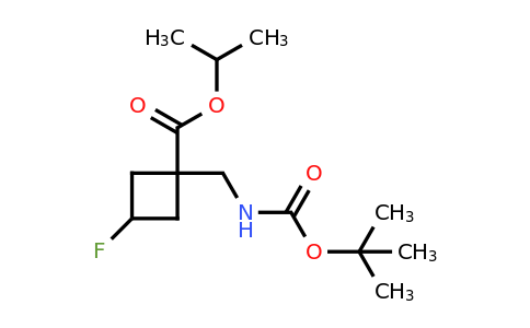 Propan-2-yl 1-({[(tert-butoxy)carbonyl]amino}methyl)-3-fluorocyclobutane-1-carboxylate