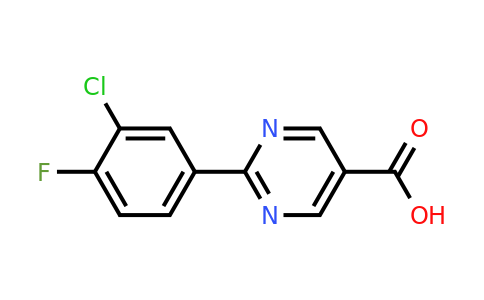 1405161-03-6 | 2-(3-Chloro-4-fluorophenyl)pyrimidine-5-carboxylic acid