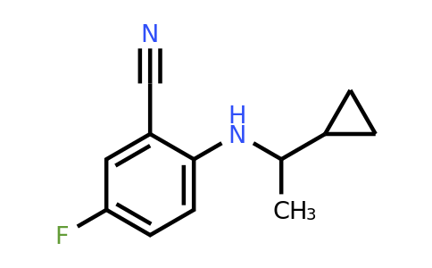 1408363-67-6 | 2-((1-Cyclopropylethyl)amino)-5-fluorobenzonitrile