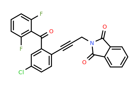 1415560-50-7 | 2-(3-(4-Chloro-2-(2,6-difluorobenzoyl)phenyl)prop-2-ynyl)isoindoline-1,3-dione