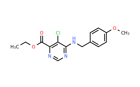 1415562-75-2 | Ethyl 5-chloro-6-((4-methoxybenzyl)amino)pyrimidine-4-carboxylate