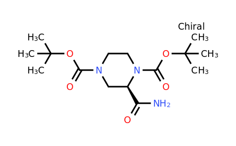 (R)-di-tert-Butyl 2-carbamoylpiperazine-1,4-dicarboxylate