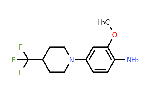 2-Methoxy-4-(4-(trifluoromethyl)piperidin-1-yl)aniline
