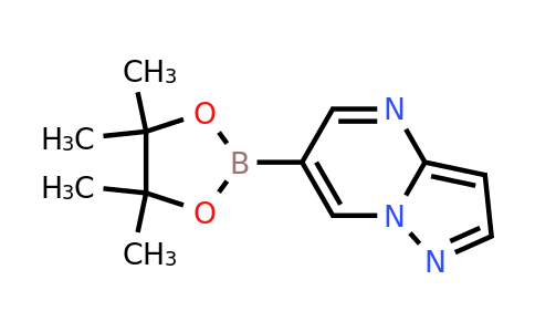 1416437-27-8 | 6-(4,4,5,5-Tetramethyl-1,3,2-dioxaborolan-2-yl)pyrazolo[1,5-a]pyrimidine