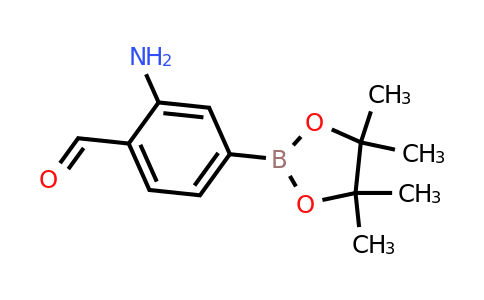 1416722-69-4 | 2-Amino-4-(4,4,5,5-tetramethyl-1,3,2-dioxaborolan-2-yl)benzaldehyde