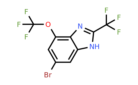 1417341-58-2 | 6-Bromo-4-(trifluoromethoxy)-2-(trifluoromethyl)-1H-benzo[d]imidazole