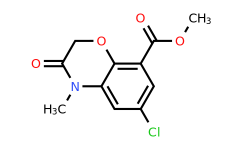 141761-83-3 | Methyl 6-chloro-4-methyl-3-oxo-3,4-dihydro-2H-benzo[b][1,4]oxazine-8-carboxylate