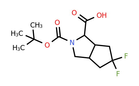 1419100-99-4 | 2-[(tert-Butoxy)carbonyl]-5,5-difluoro-octahydrocyclopenta[c]pyrrole-1-carboxylic acid