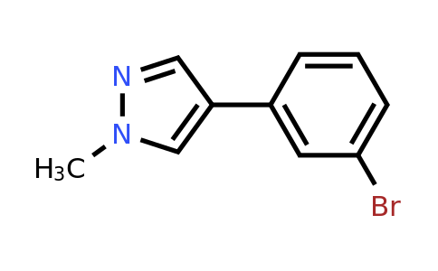 141938-40-1 | 4-(3-Bromophenyl)-1-methyl-1h-pyrazole