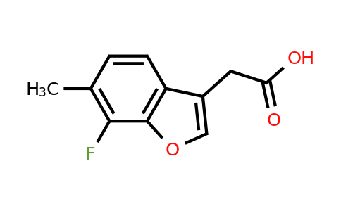 2-(7-Fluoro-6-methylbenzofuran-3-yl)acetic acid