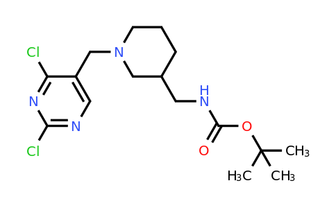 1420853-81-1 | tert-Butyl ((1-((2,4-dichloropyrimidin-5-yl)methyl)piperidin-3-yl)methyl)carbamate