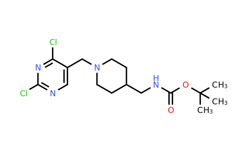1420987-11-6 | tert-Butyl ((1-((2,4-dichloropyrimidin-5-yl)methyl)piperidin-4-yl)methyl)carbamate