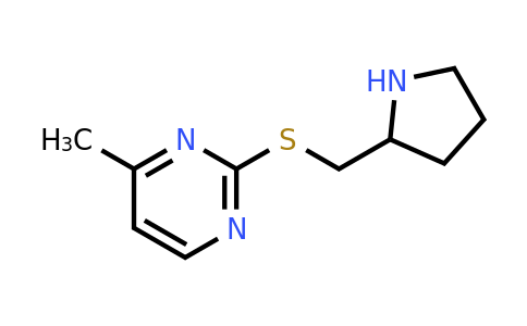 1421115-82-3 | 4-Methyl-2-((pyrrolidin-2-ylmethyl)thio)pyrimidine