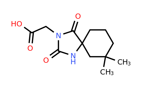 2-{7,7-dimethyl-2,4-dioxo-1,3-diazaspiro[4.5]decan-3-yl}acetic acid