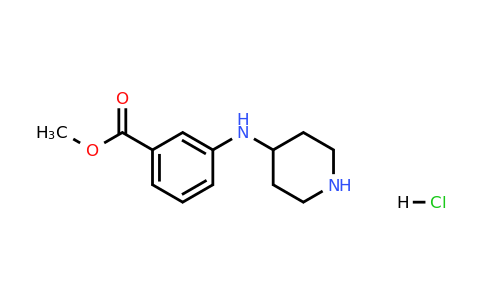 1421603-52-2 | Methyl 3-[(piperidin-4-yl)amino]benzoate hydrochloride