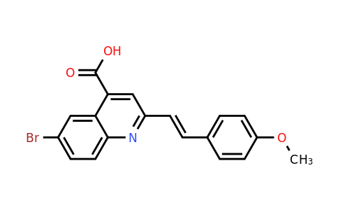 1421636-31-8 | 6-Bromo-2-[2-(4-methoxyphenyl)ethenyl]quinoline-4-carboxylic acid