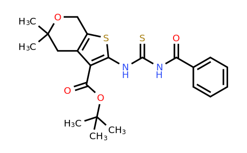1422057-39-3 | Tert-butyl 2-(3-benzoylthioureido)-5,5-dimethyl-4,7-dihydro-5H-thieno[2,3-c]pyran-3-carboxylate