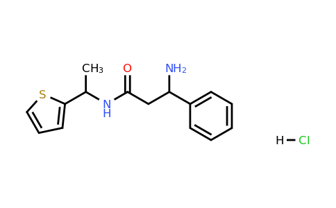 1423026-69-0 | 3-Amino-3-phenyl-n-[1-(thiophen-2-yl)ethyl]propanamide hydrochloride