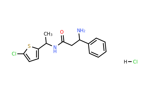 1423029-40-6 | 3-Amino-n-[1-(5-chlorothiophen-2-yl)ethyl]-3-phenylpropanamide hydrochloride