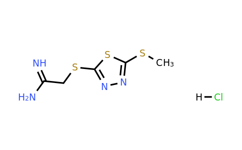 1423033-14-0 | 2-((5-(Methylthio)-1,3,4-thiadiazol-2-yl)thio)acetimidamide hydrochloride