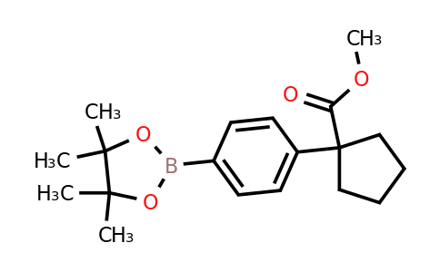 1423704-72-6 | Methyl 1-(4-(4,4,5,5-tetramethyl-1,3,2-dioxaborolan-2-yl)phenyl)cyclopentane-1-carboxylate