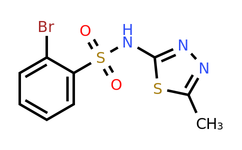 1424129-83-8 | 2-Bromo-n-(5-methyl-1,3,4-thiadiazol-2-yl)benzenesulfonamide