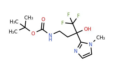 1424230-43-2 | Tert-butyl (4,4,4-trifluoro-3-hydroxy-3-(1-methyl-1h-imidazol-2-yl)butyl)carbamate