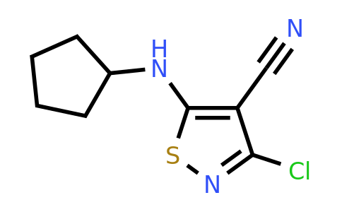3-Chloro-5-(cyclopentylamino)-1,2-thiazole-4-carbonitrile