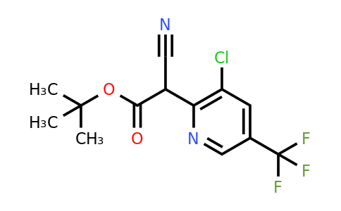 Tert-butyl 2-(3-chloro-5-(trifluoromethyl)pyridin-2-yl)-2-cyanoacetate