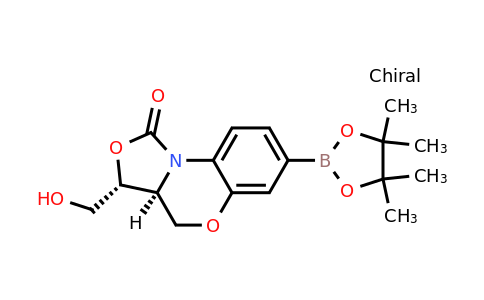 1427171-69-4 | (3R,3aS)-3a,4-Dihydro-3-(hydroxymethyl)-7-(4,4,5,5-tetramethyl-1,3,2-dioxaborolan-2-yl)-1H,3H-oxazolo[4,3-c][1,4]benzoxazin-1-one