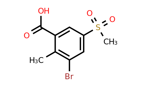 1427379-34-7 | 3-Bromo-5-methanesulfonyl-2-methylbenzoic acid