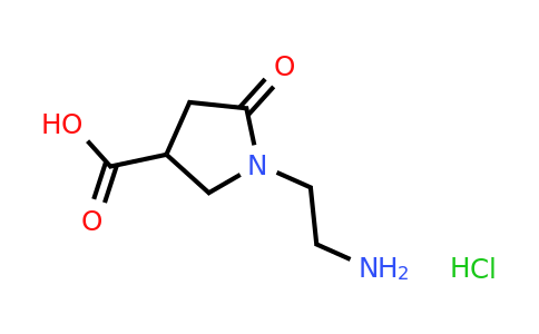 1-(2-Aminoethyl)-5-oxopyrrolidine-3-carboxylic acid hydrochloride