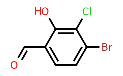 4-Bromo-3-chloro-2-hydroxybenzaldehyde