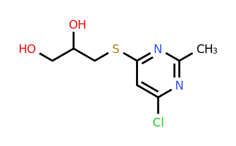 1427776-95-1 | 3-((6-Chloro-2-methylpyrimidin-4-yl)thio)propane-1,2-diol