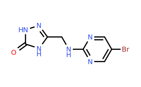 1428003-03-5 | 5-(((5-Bromopyrimidin-2-yl)amino)methyl)-2,4-dihydro-3h-1,2,4-triazol-3-one
