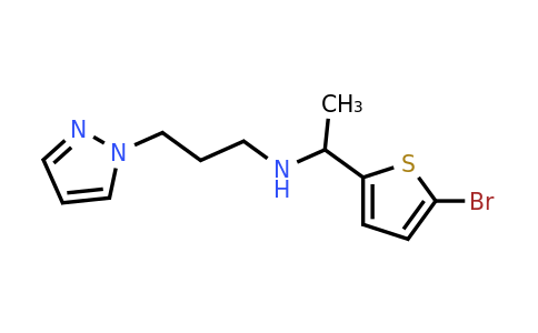 n-(1-(5-Bromothiophen-2-yl)ethyl)-3-(1h-pyrazol-1-yl)propan-1-amine