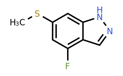 1428234-74-5 | 4-Fluoro-6-(methylthio)-1H-indazole