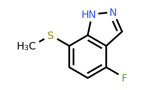 1428234-83-6 | 4-Fluoro-7-(methylthio)-1H-indazole