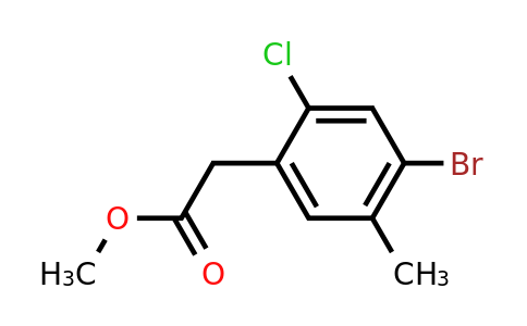 1428761-26-5 | Methyl 2-(4-bromo-2-chloro-5-methylphenyl)acetate
