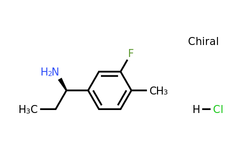 1432679-89-4 | (1r)-1-(3-Fluoro-4-methylphenyl)propan-1-amine hydrochloride