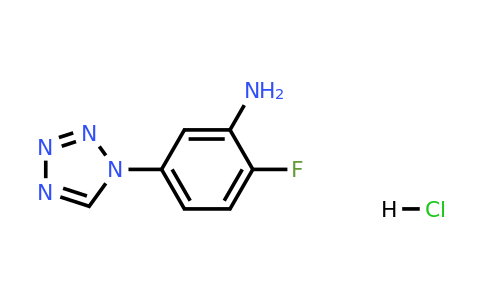1432680-18-6 | 2-Fluoro-5-(1h-1,2,3,4-tetrazol-1-yl)aniline hydrochloride